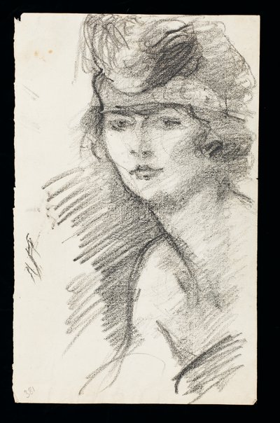 Study of a model, with hairband, c.1900 by Albert de Belleroche